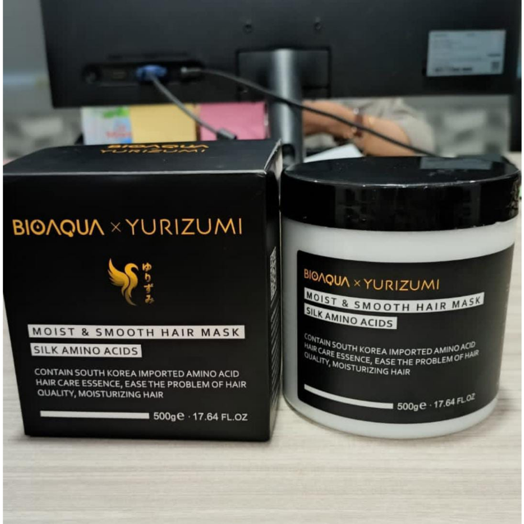 Yurizumi x Bioaqua Hairmask BPOM - Masker Rambut Treatment Pelurus Rambut Tanpa Catok