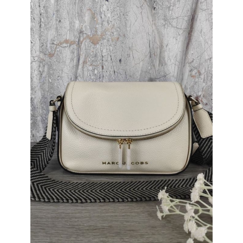 MJ groove webbing mini messenger Marsmallow