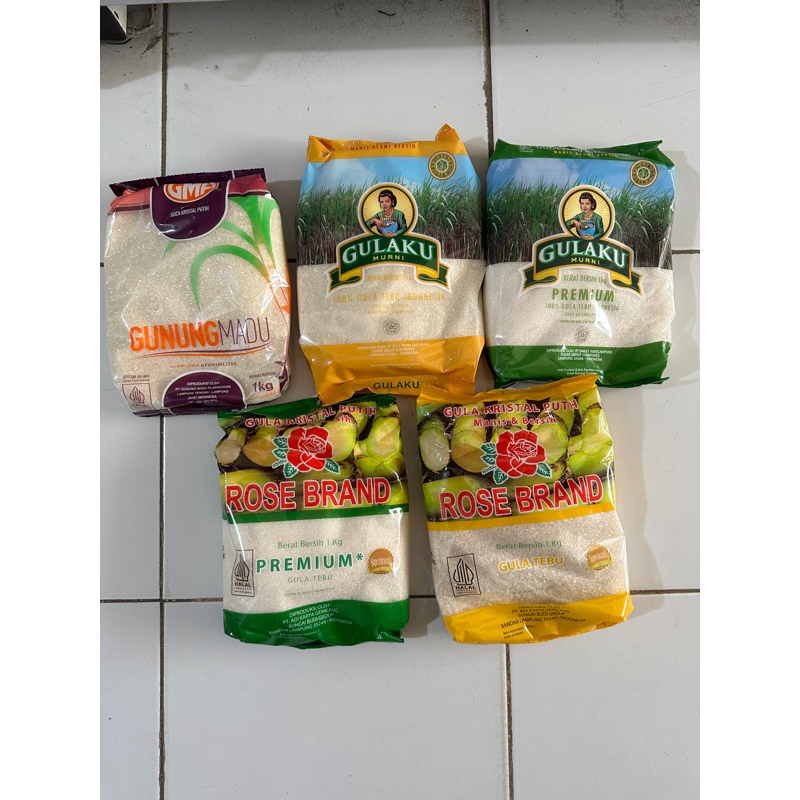 

gula pasir kemasan 1kg random