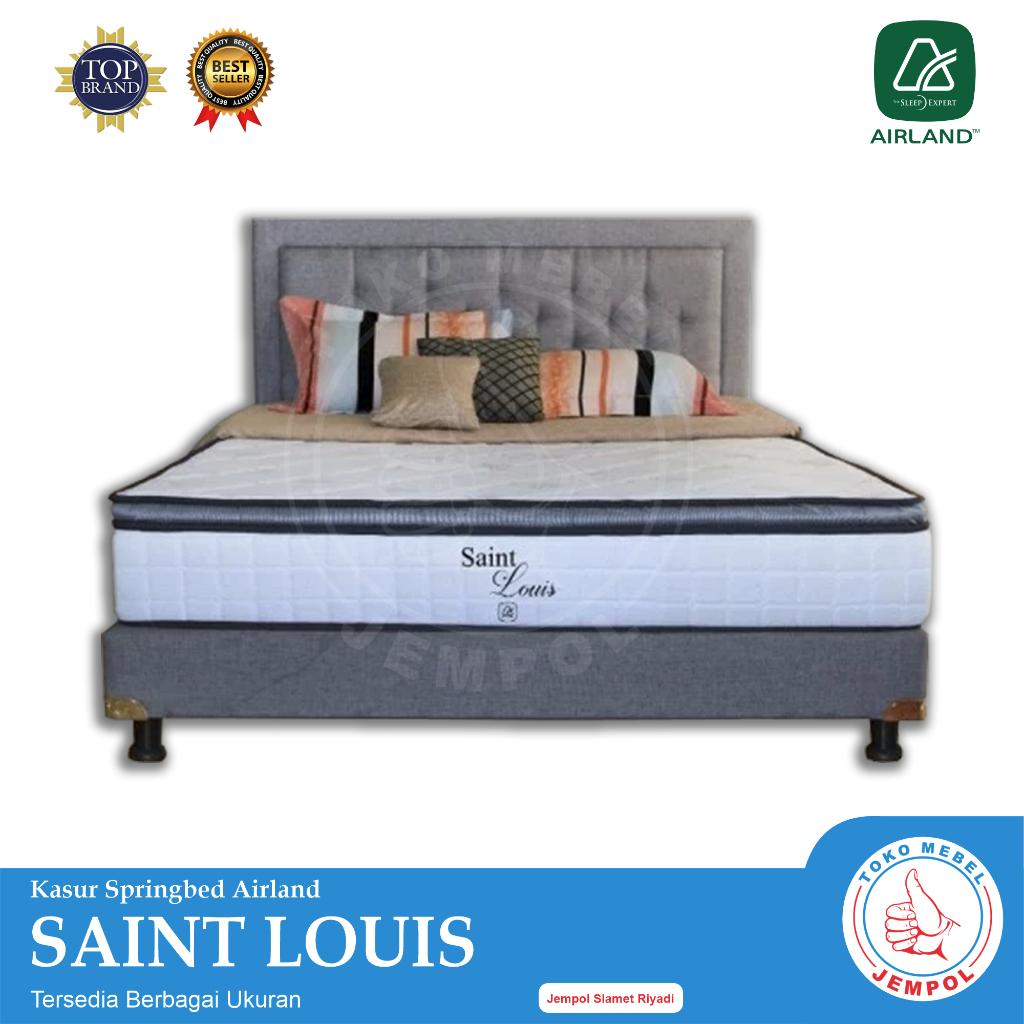 Kasur Airland Saint Louis/Airland Springbed/Tempat Tidur/Kasur Natural Latex/Plush Top/Jempol