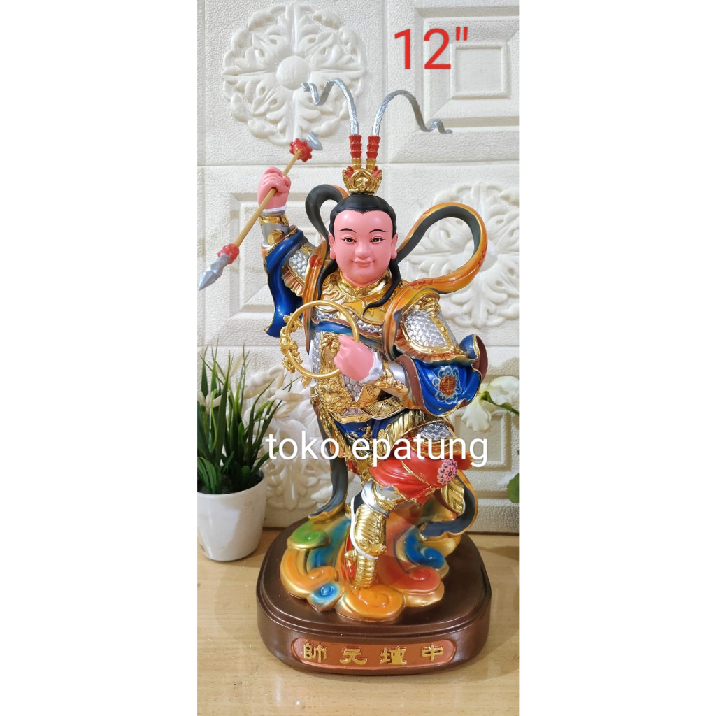 patung dewa / nacha / naca / locia fiber - 12 inch - MAHKOTA - W4 - TL