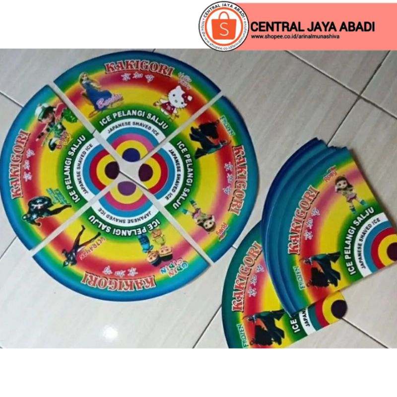 

300 LEMBAR KERTAS ES SALJU VIRAL | BUNGKUS KERTAS ES PELANGI PRODUK TERBARU | KEMASAN ES KAKIGORI BAHAN IVORY PUTIH HIGH QUALITY | CONTONG ES SERUT | ARINA SHIVA GROUP 261
