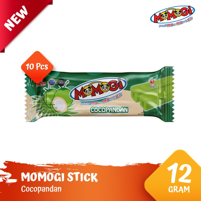 

MOMOGI Stick Snack Rasa Cocopandan Makanan Ringan (isi 10 pcs @12 gram)