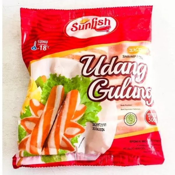 

UDANG GULUNG SUNFISH BAHAN UNTUK LOK - LOK / KOREAN FOOD 500gram