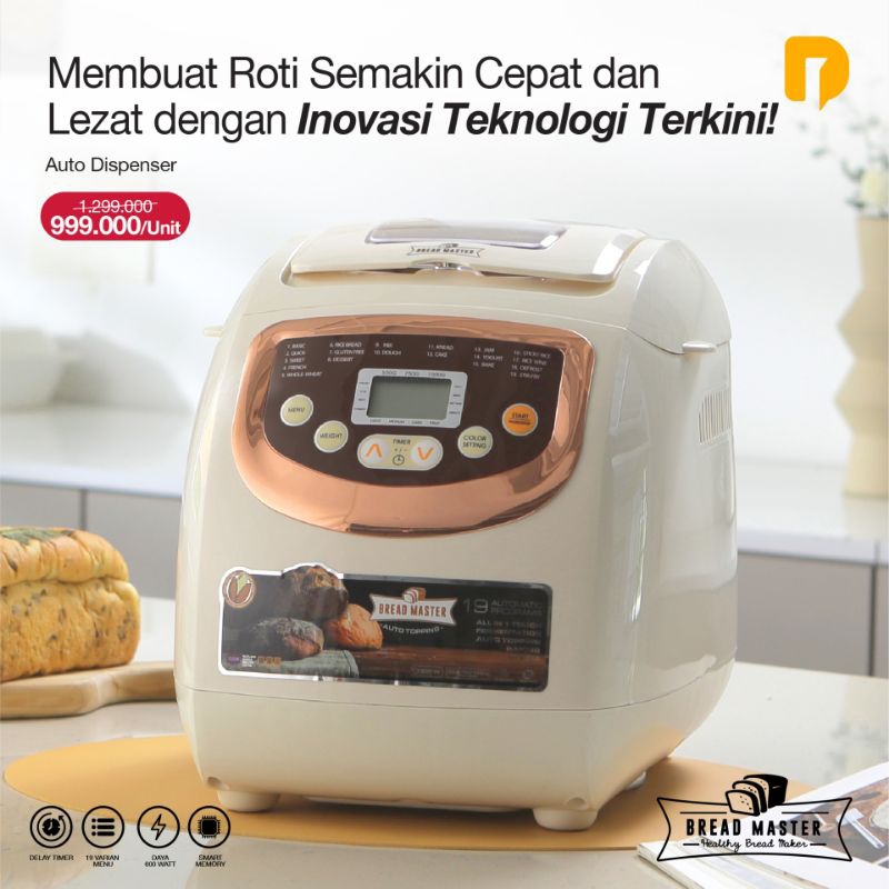 Alat pembuat roti Neozen Bread Master