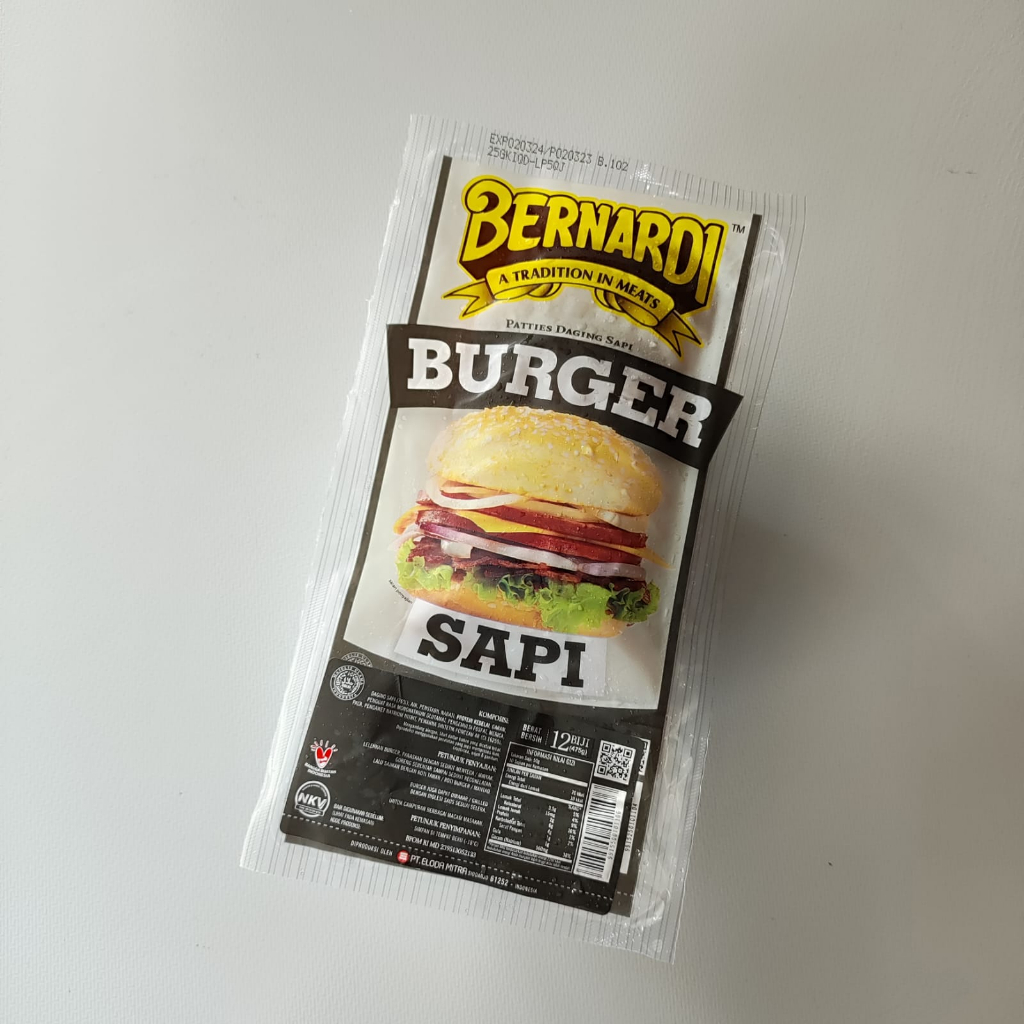 

Bernardi Burger Sapi 500 gr PREMIUM (isi 12 pc) /ADMIN FAST RESPON SILAHKAN CHAT