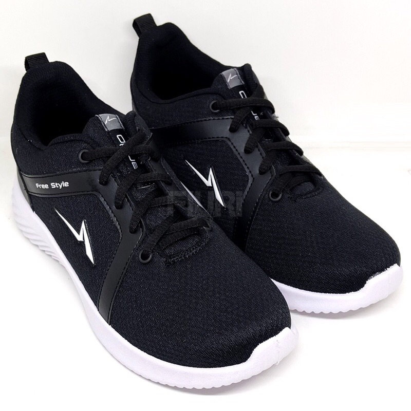 Sepatu Ando Hitam-Putih | Sepatu Sneakers Hitam Putih