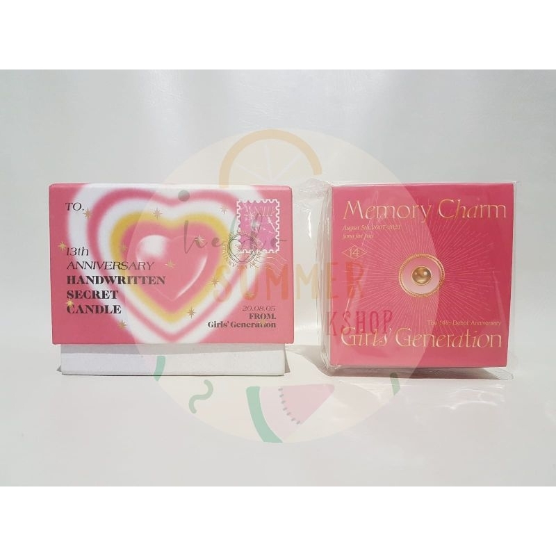 SNSD GIRLS' GENERATION Anniversary MD Yoona Handwritten Secret Candle Memory Charm