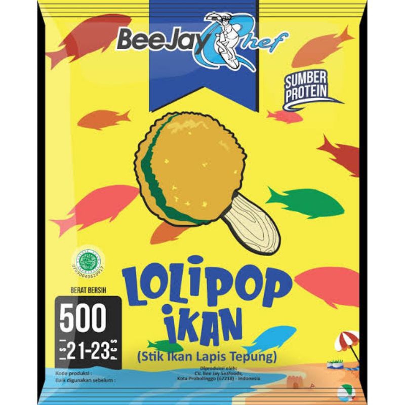 

BeeJay Lollipop Stik ikan Lapis Tepung 500gr