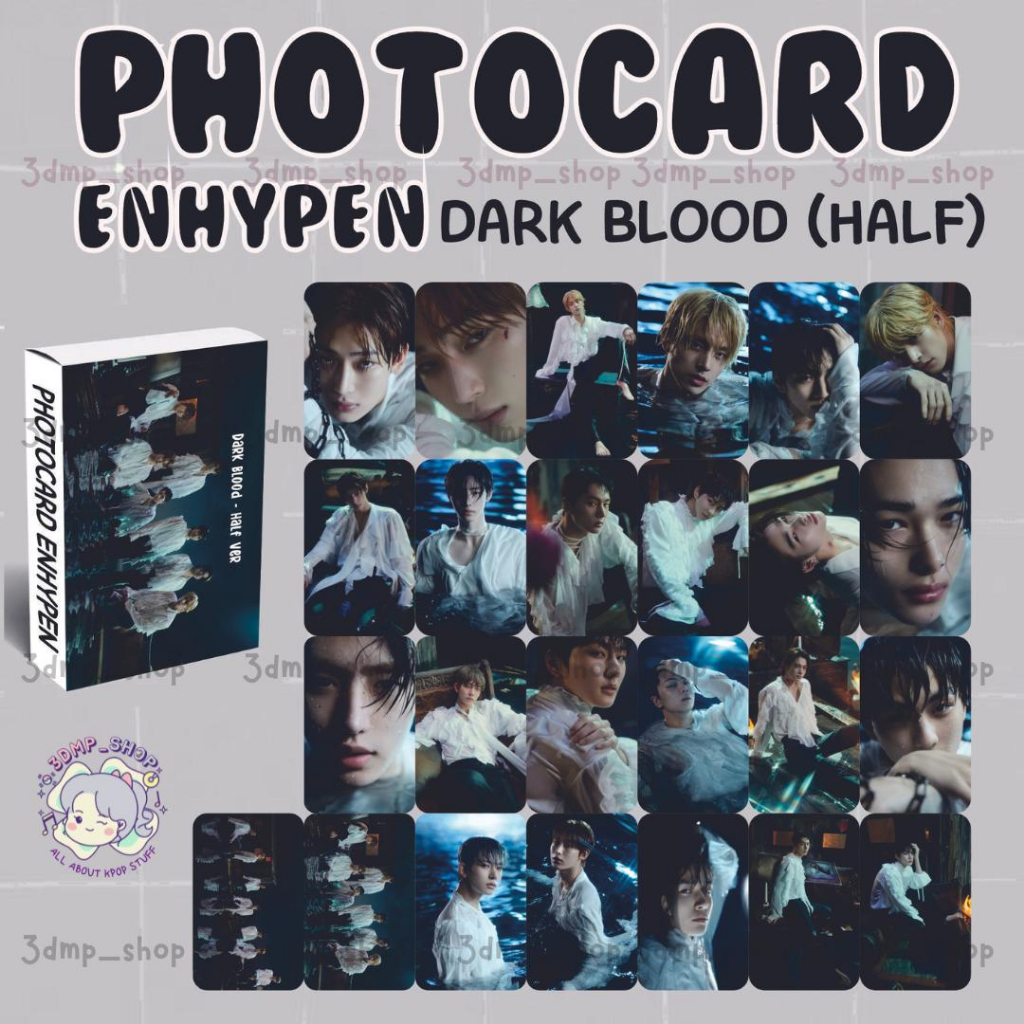 [25 lembar] photocard lomocard photo card enhypen sadame half blood charybdis single you lost found