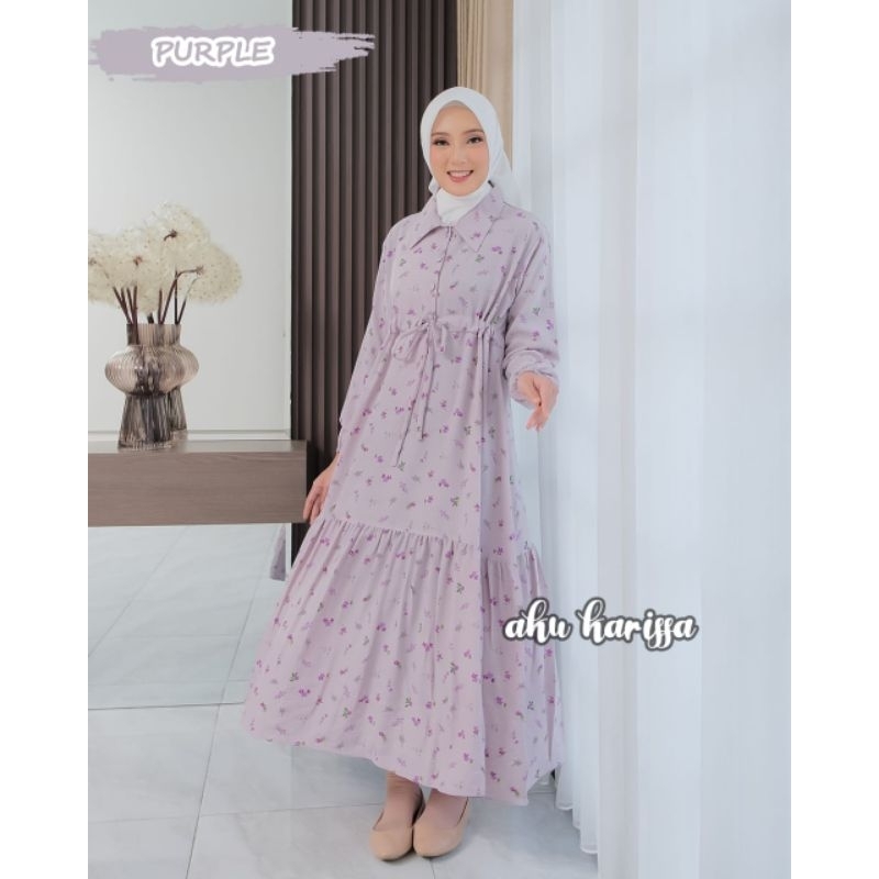 Gamis Muslimah//Afrina Meysa Midi Dress//Gamis BY AKU KARISSA