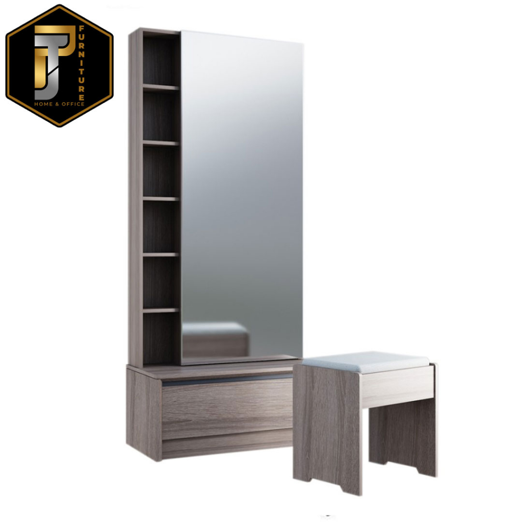 Meja Rias Meja Dresser Kaca Minimalis Siantano / Equity Dresser DR Boston