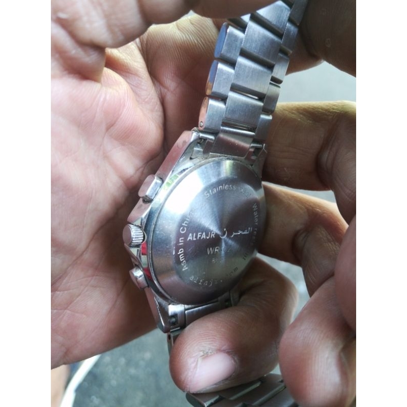 jam tangan ALFAJR waktu shalat kompas qiblat