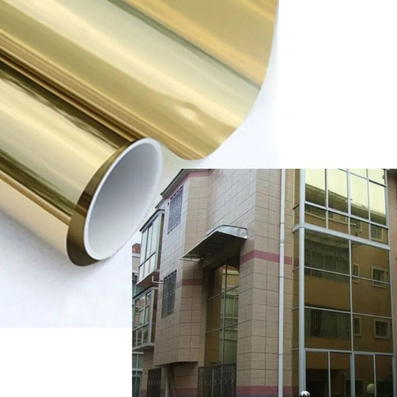 Stiker Kaca One Way Gold /Stiker Kaca Cermin Satu Arah