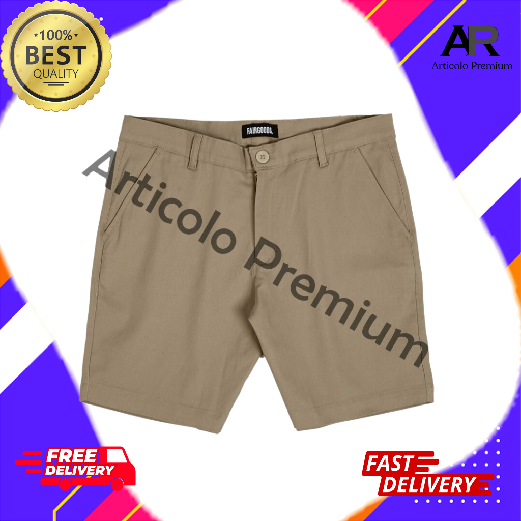 Fairgoods Celana Pendek Chino Pria