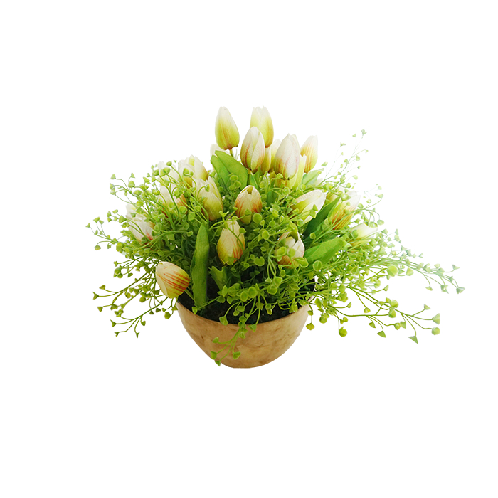 RANGKAIAN BUNGA ARTIFICIAL/ BUNGA PALSU/ RANGKAIAN BUNGA MEJA/ TULIP GUAVANA