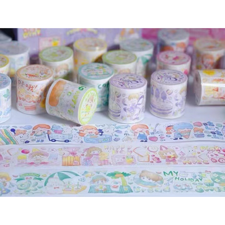 

STICKER ROLL PASTEL / STICKER 1 ROLL / STICKER ROLL LUCU