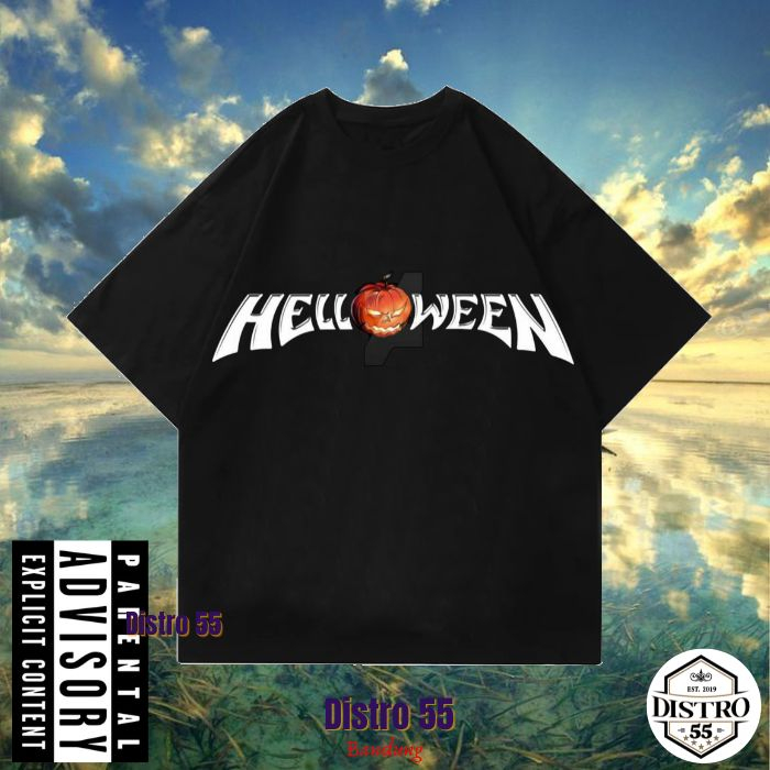HELLOWEEN BAND LOGO VINTAGE TSHIRT (OVERSIZED TEE) / KAOS BAND HELLOWEEN