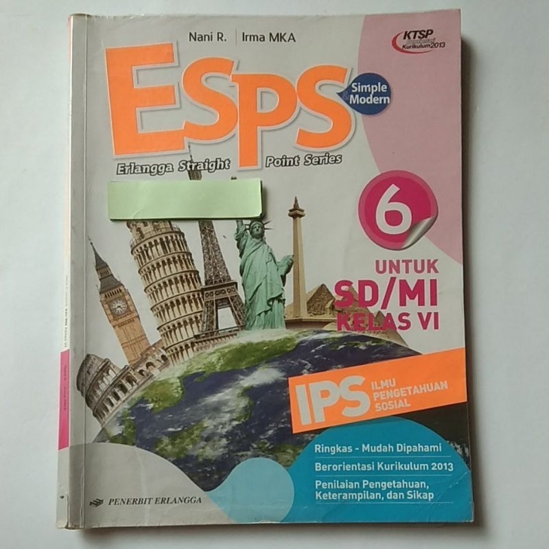 

HARGAPROMO Buku ESPS IPS Kelas 6 SD KTSP asli