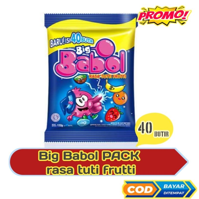 

Big Babol Tutty Fruity Pack 132g