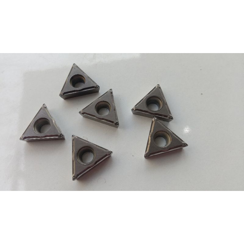 Insert bubut TCMT160404 CERMET pahat bubut TCMT16 bekas mulus