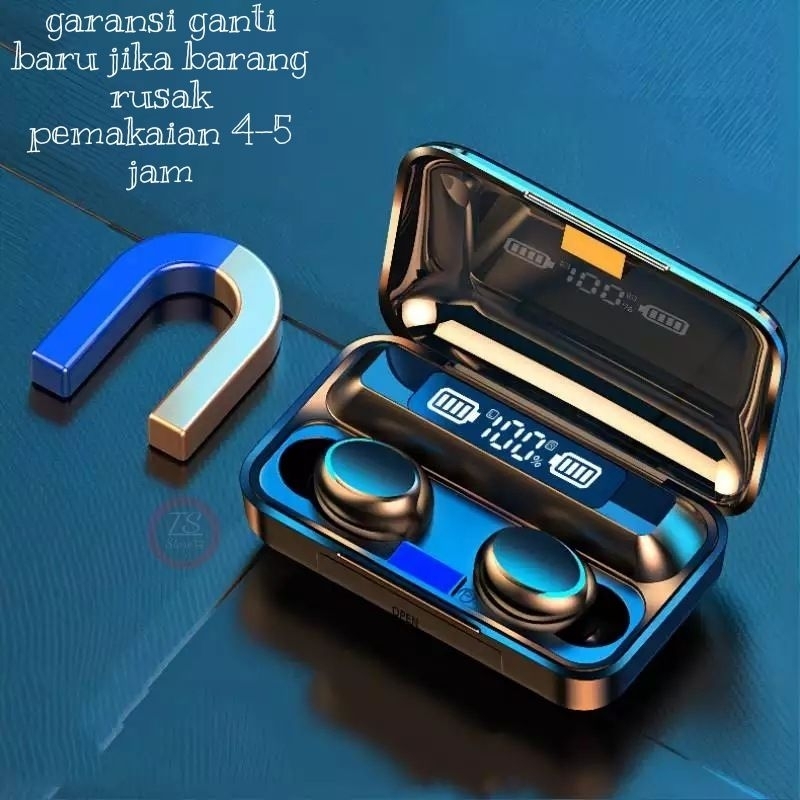 HEADSET BLUETOOTH TWS F9-5 POWER BANK