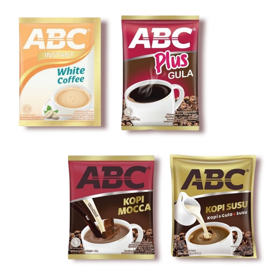 Kopi ABC Kopi Susu || ABC Kopi Plus Gula || ABC Kopi Gula Aren || ABC Kopi Coklat Mocca || ABC Kopi 