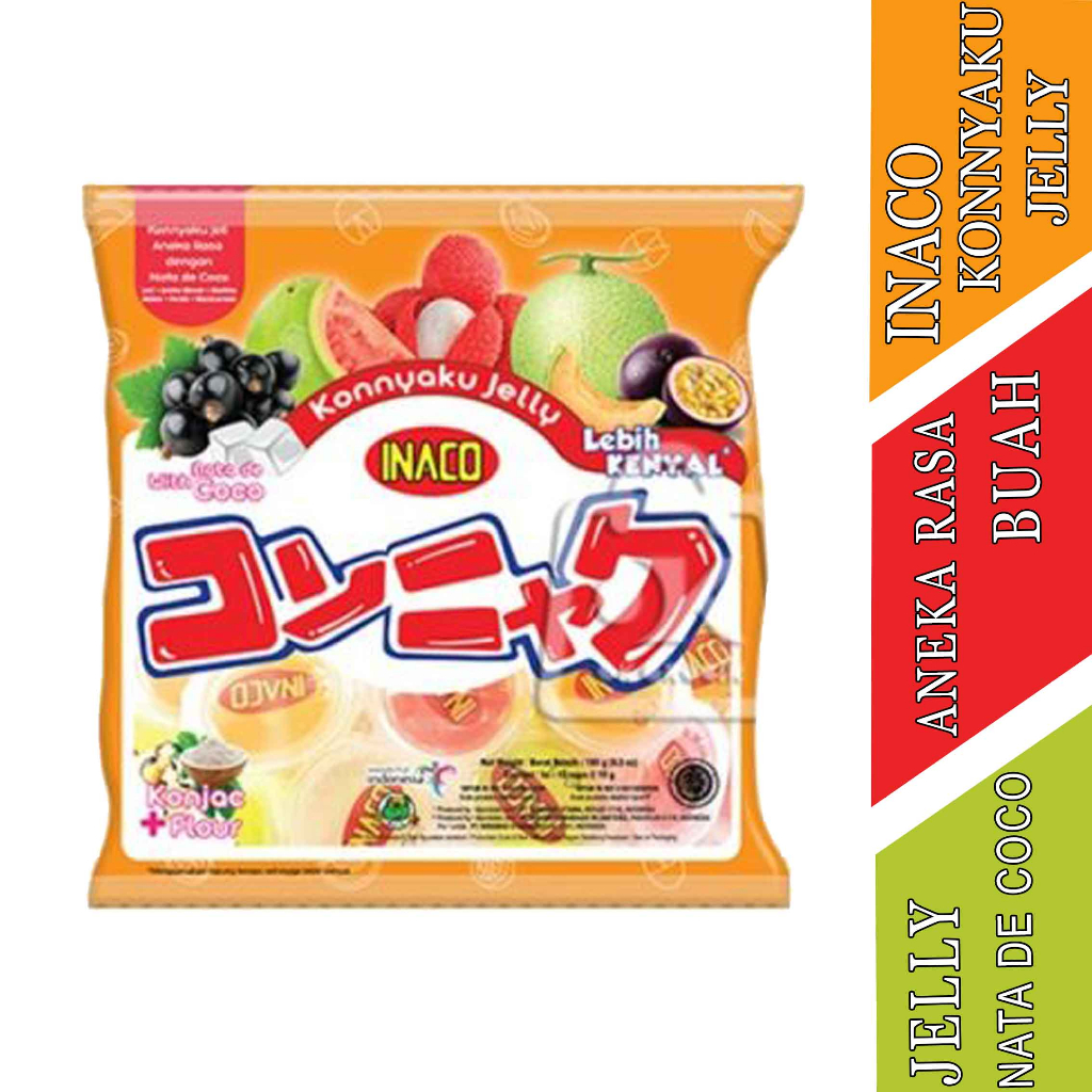 

Jelly Nata De Coco - Inaco Mini Jelly - Konnyaku Jelly Fruit - Isi 12pcs