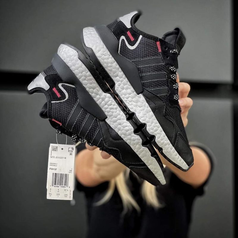 Adidas BOOST Nite Jogger W BLACK Original 100% BNIB - ADIDAS SNEAKERS RUNNING BOOST SALE