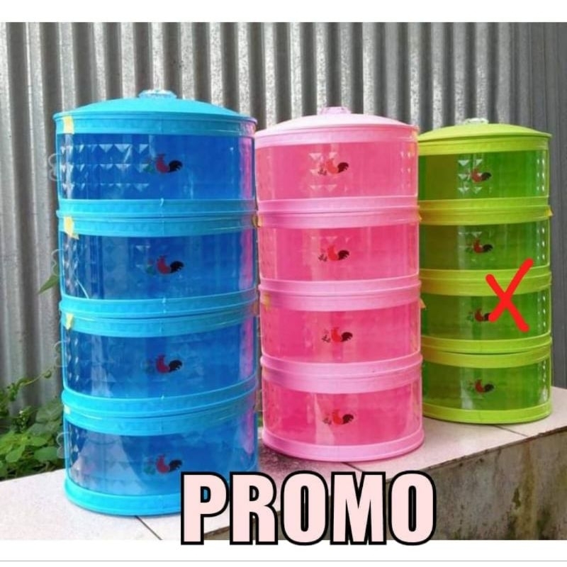 tudung saji 4 susun ayam jago diamond