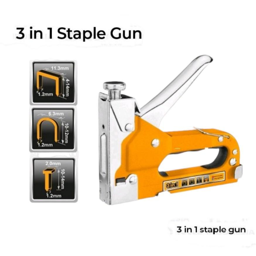 Staples 3 fungsi staples paku Tembak KAPUSI JAPAN tacker staples paku tembak jok motor