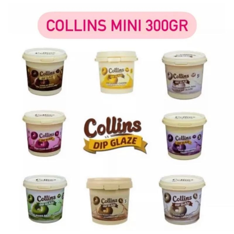 

Collins Dip Glaze 300gr / Selai Roti Collins 300g