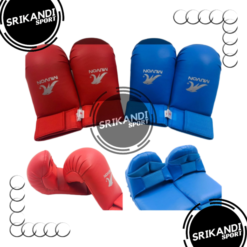 Hand Protector Karate MUVON BASIC Series Sarung Tangan Karate MUVON BASIC Hand Glove Karate KUMITE -