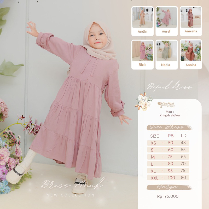GlizHijab - Gamis Anak Perempuan Gamis Set Anak Bayi Perempuan Gamiset Bayi Perempuan Gamis Anak Pol