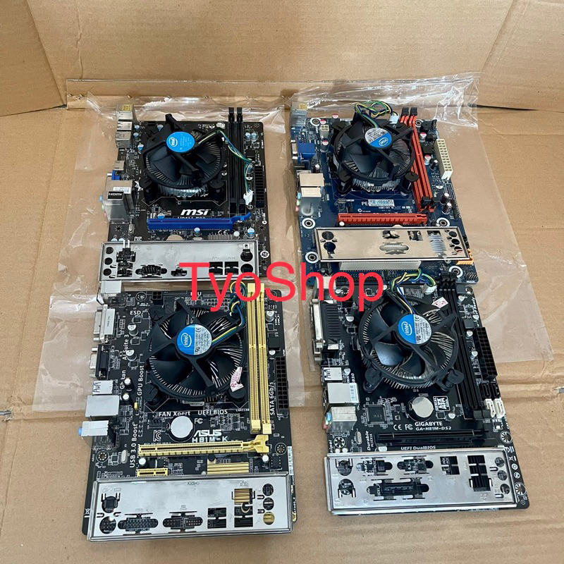 Motherboard H81 Processor i3 4160 Fan Ram 8Gb