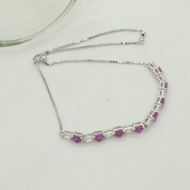 Gelang Serut WG Pink Core Collection BC220733 SDW Gold 18K