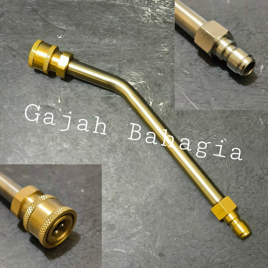 Sambungan Stik Gun Jet cleaner Bengkok 21 cm Quick Release Extention