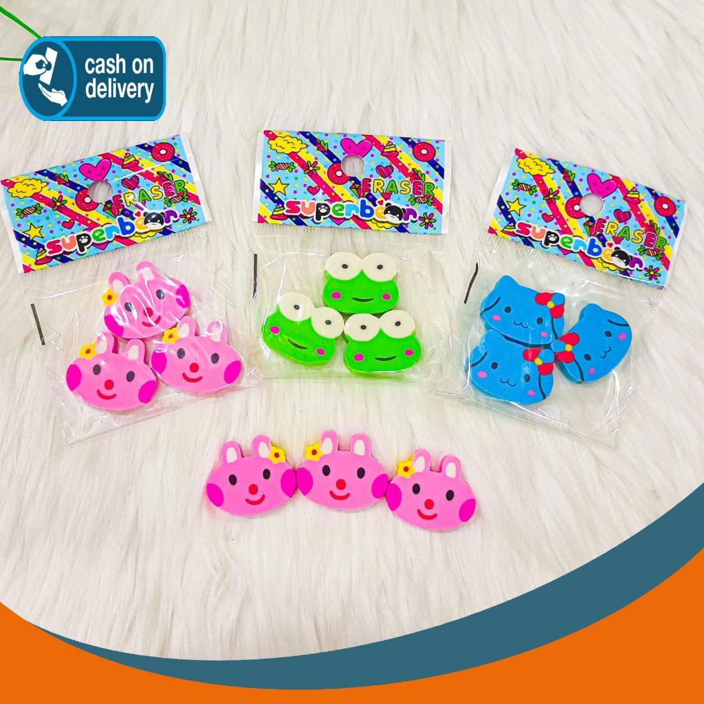 

PENGHAPUS ANIMAL MOTIF KODOK KELINCI 1 PLASTIK ISI 3 PCS ERASER HAPUSAN LUCU IMUT KADO UNIK ORIGINAL ORI COD