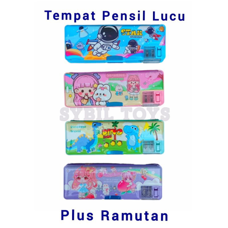 

Tempat Pensil Magnet/Tempat Pensil Rawutan/Tempat Kotak Pensil Karakter/Tempat Kotak Pensil 2 Sisi