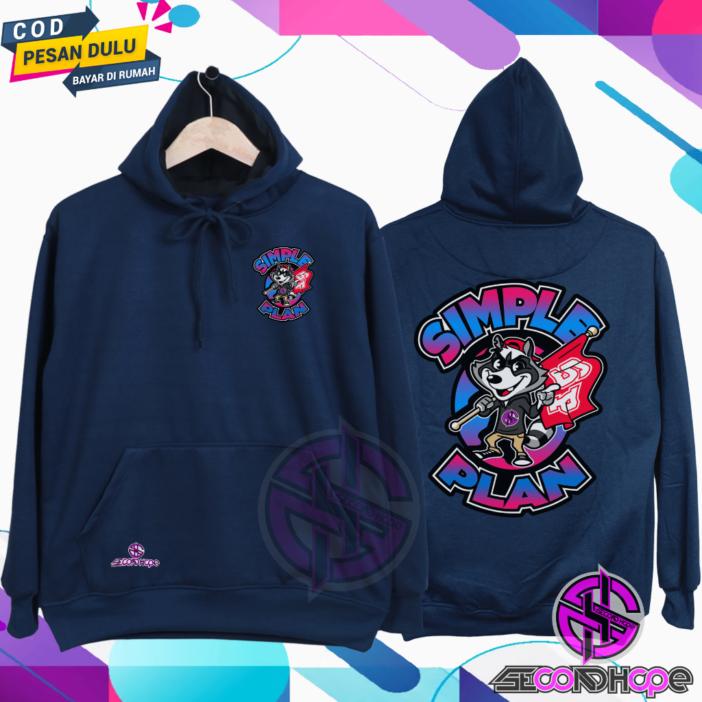 Jaket pria wanita terbaru SECOND HOPE sweater distro terbaru pria wantita Hoodie polos hoodie pria w