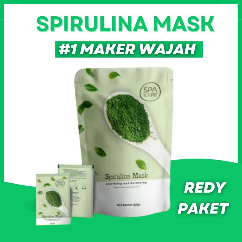 Spakare Spirulina Mask - New Product - Masker Spirulina Terbaru Tiens - Premium