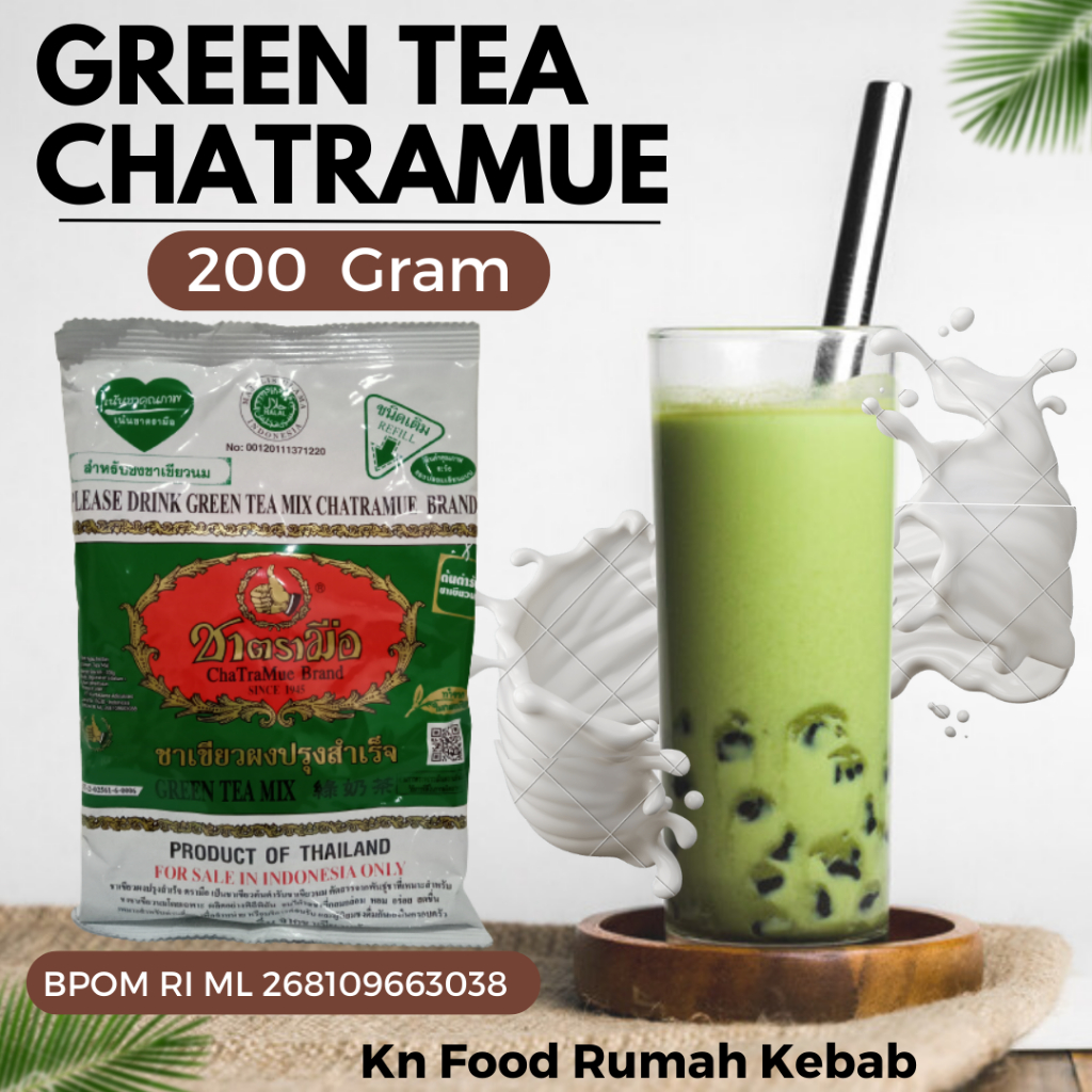 

Thai Green Tea Mix chatramue Teh Hijau Thailand Number One BPOM