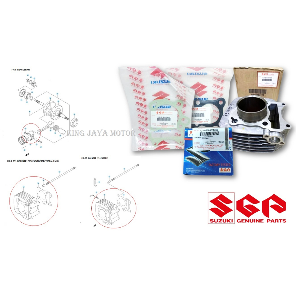 Block Blok Boring Seher Shogun 125 FL SP New Robot set Original