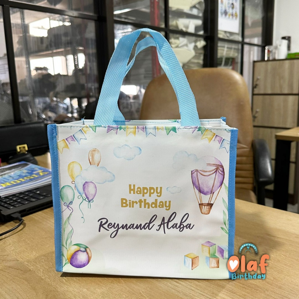 

Tas Sara Bag Souvenir Ultah kwalitas $PREMIUM$ gambar printing.ukuran 20x15x20