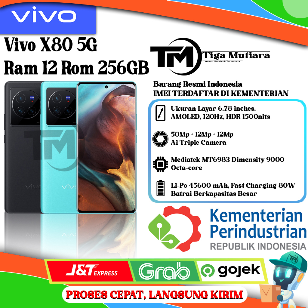 Vivo X80 5G Ram 12 Rom 256GB