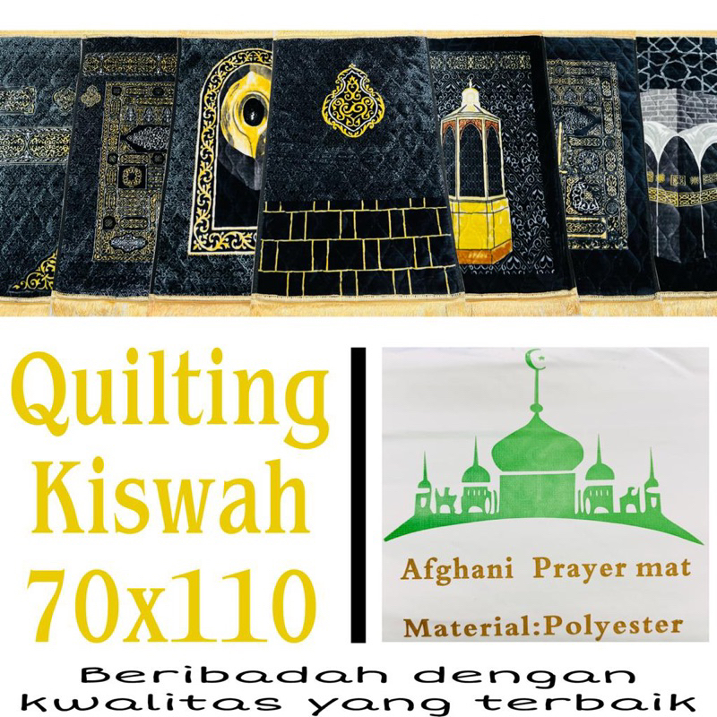 Sajadah Quilting kiswah antislip