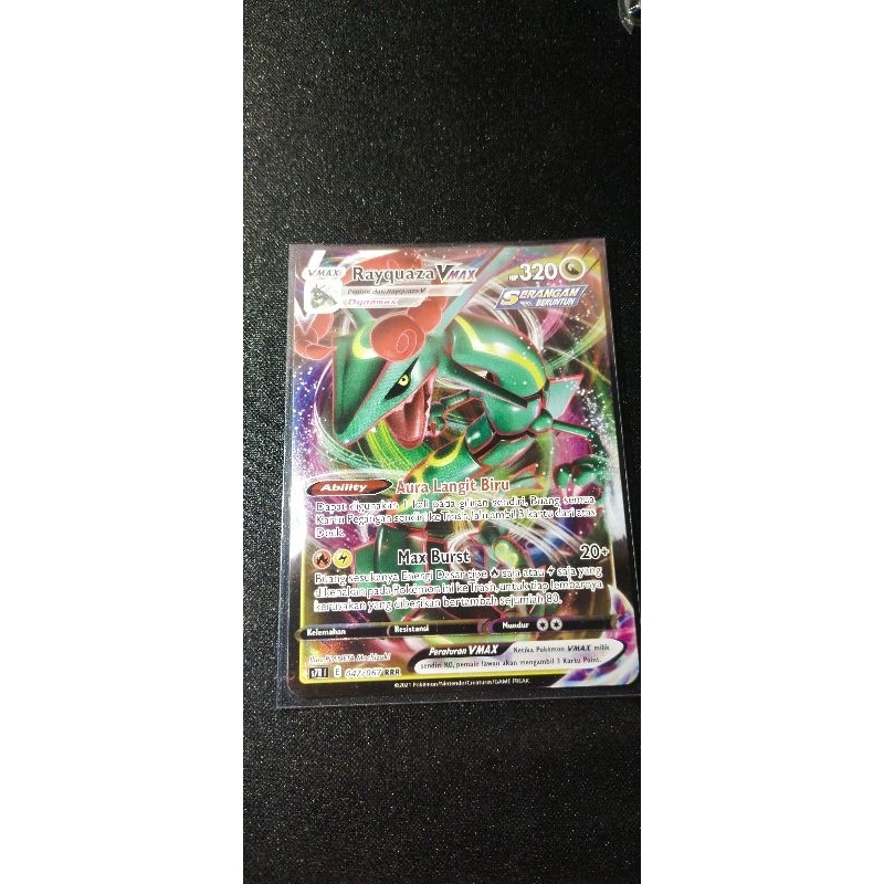 Rayquaza VMAX 047/067 RRR Kartu Pokemon