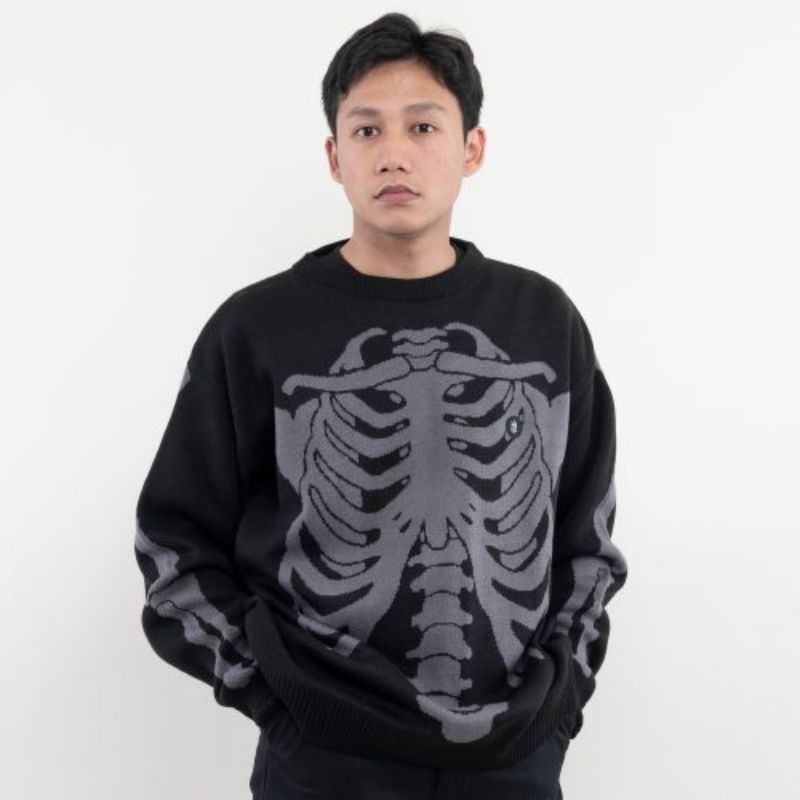 knitwear crewneck sweater MATERNAL structa