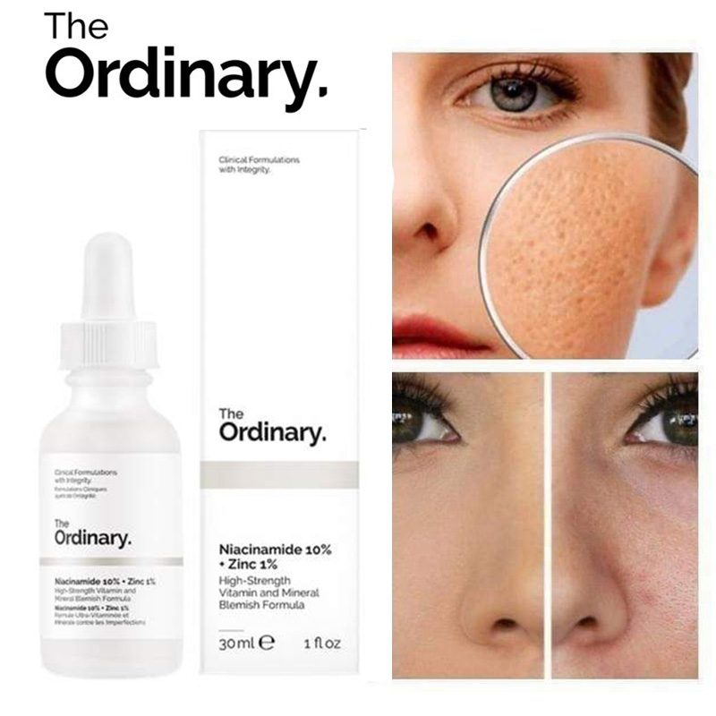Serum Pencerah Wajah The Ordinary Niacinamide 10% + Zinc 1% (30ml) Serum Glowing Wajah Serum Meratak