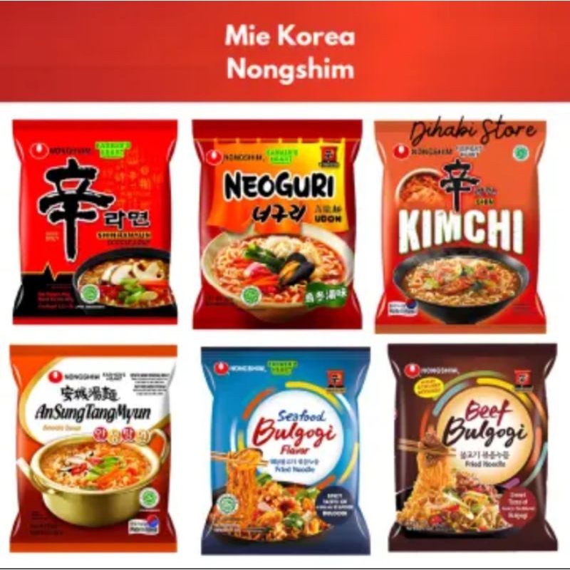 Nongshim Korean Noodle All Varian